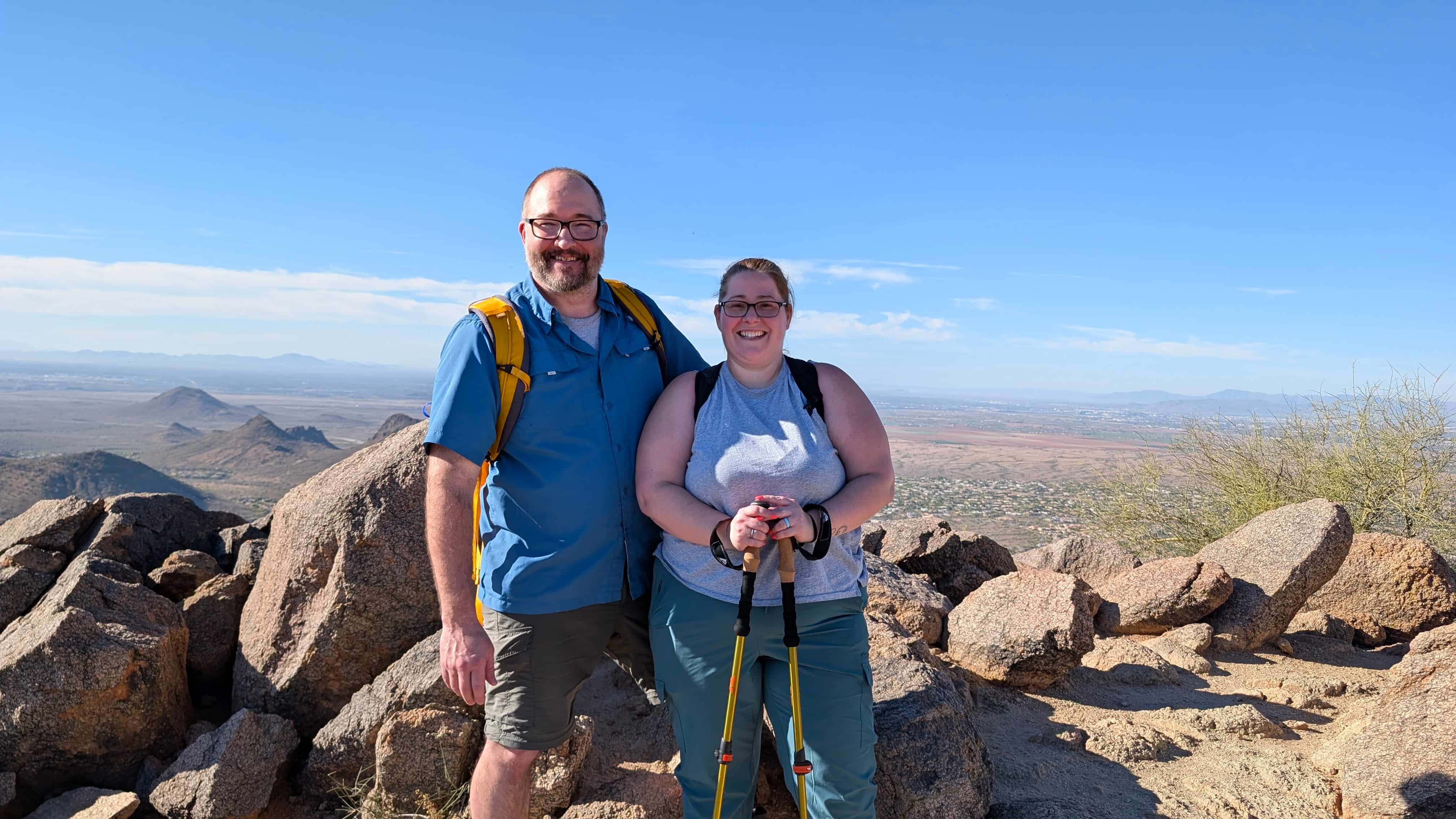 Summit of a desert peak in Arizona
