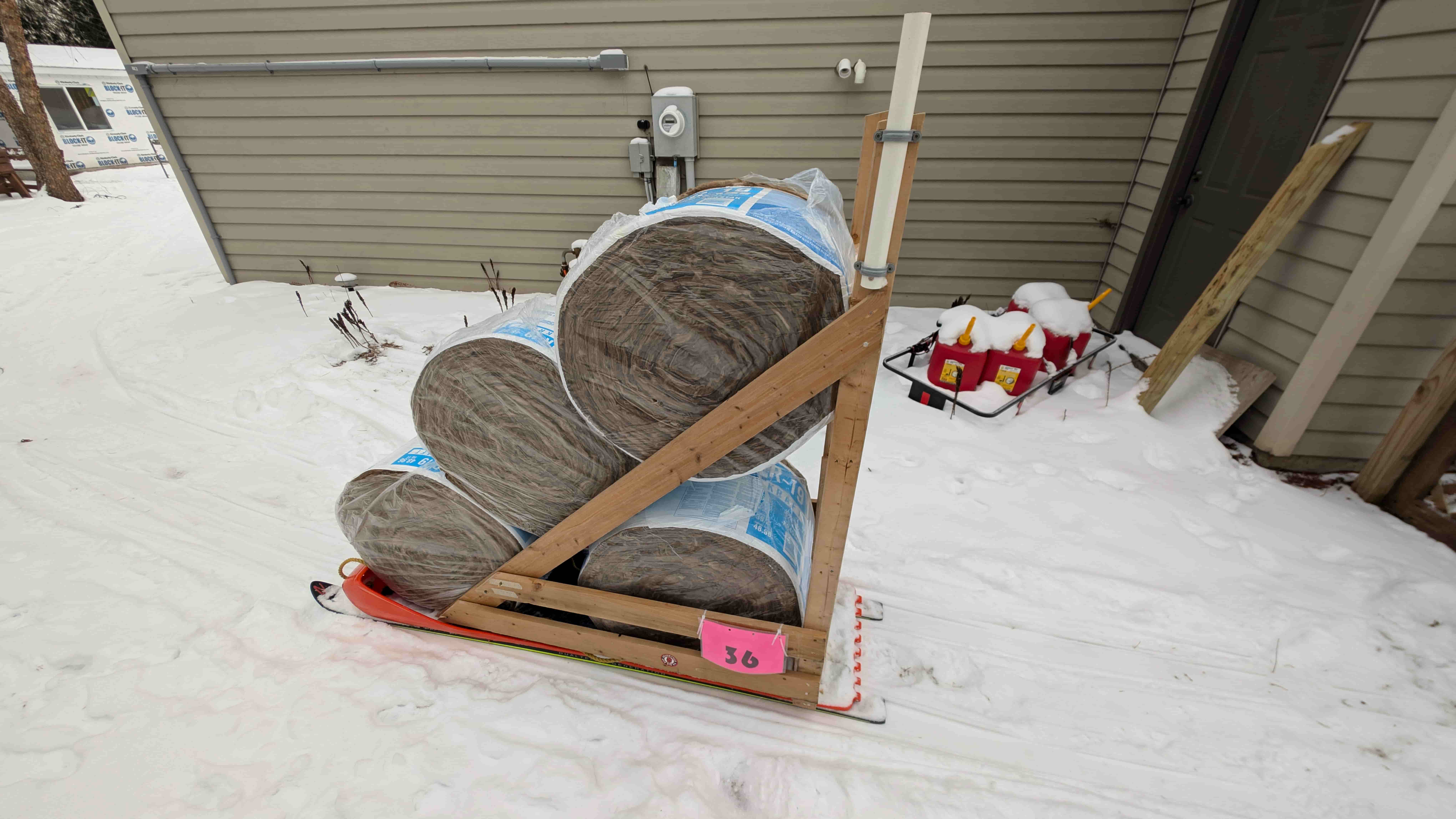 Insulation sled — the only sensible solution