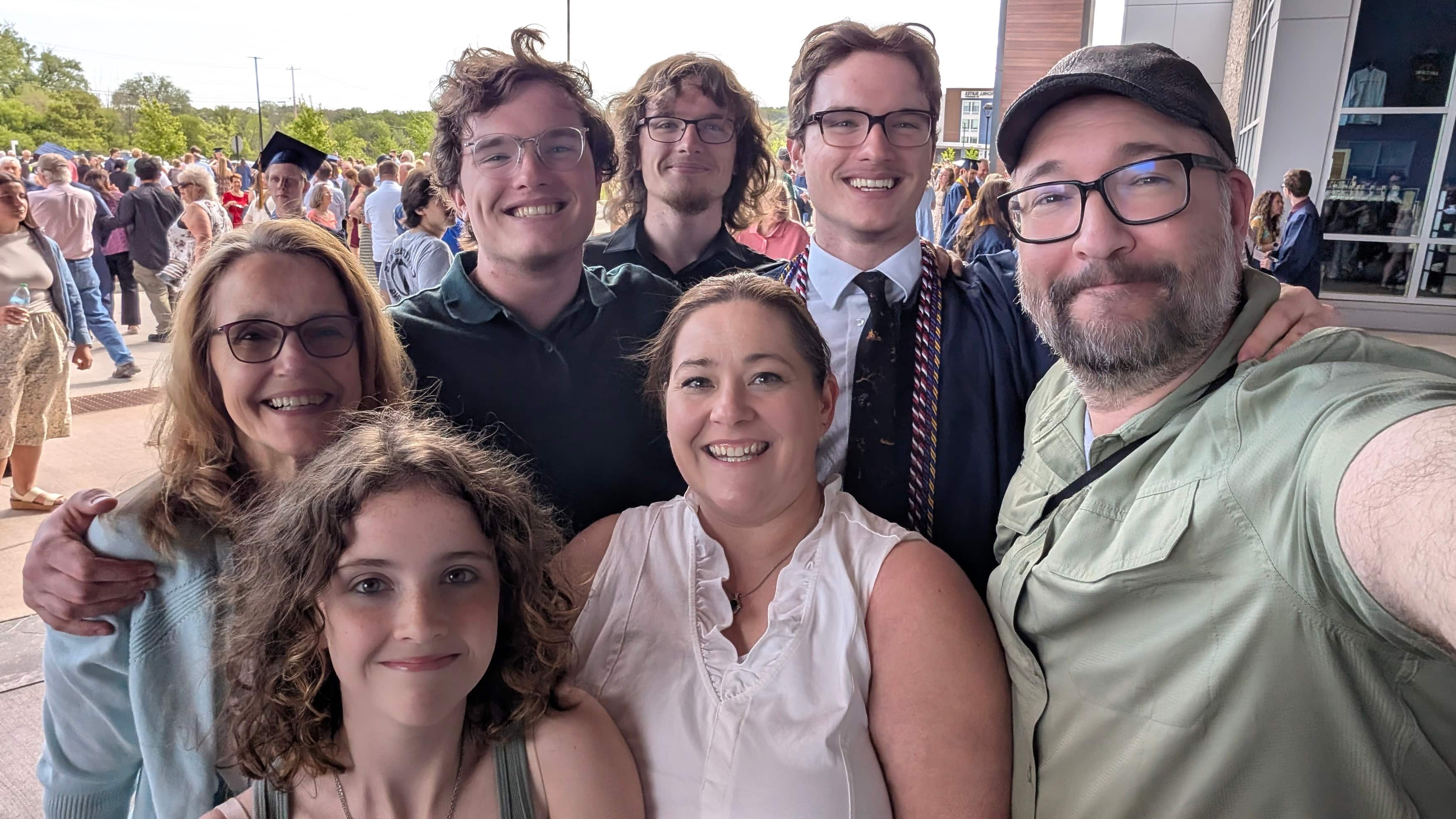 Graduation day with the crew