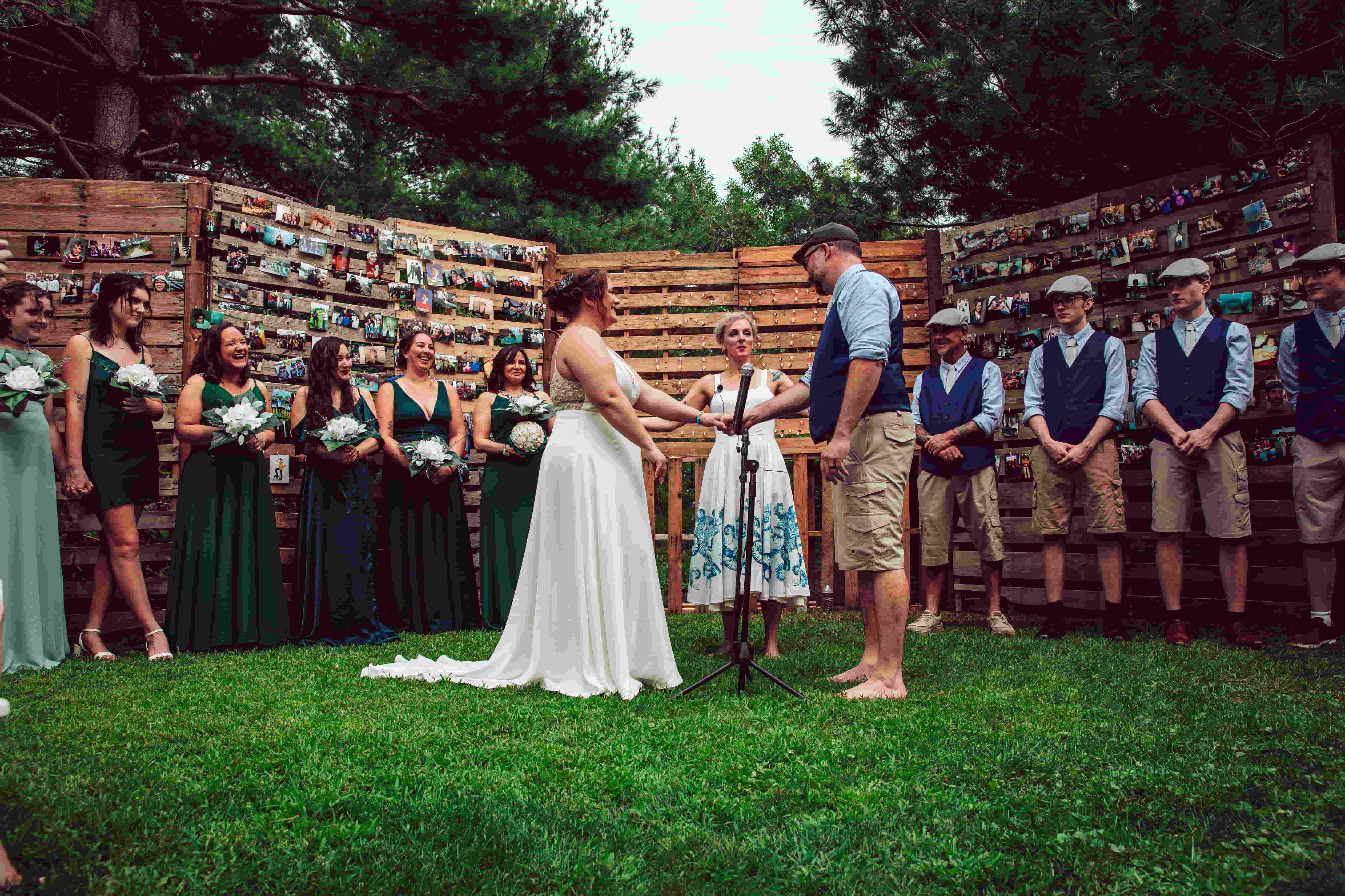 Ben and Lauren at the wedding